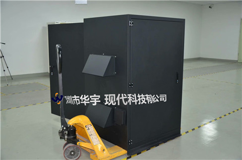 我司21號發貨浙江，為浙江某公司提供定製款恒溫恒濕戶外投影儀安裝櫃(圖1)