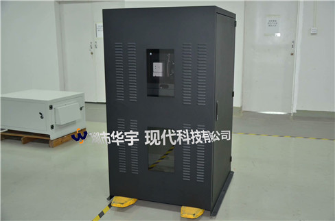 我司21號發貨浙江，為浙江某公司提供定製款恒溫恒濕戶外投影儀安裝櫃(圖2)